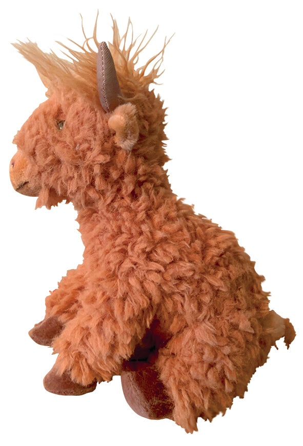 20cm Sitting Highland Cow Soft Toy