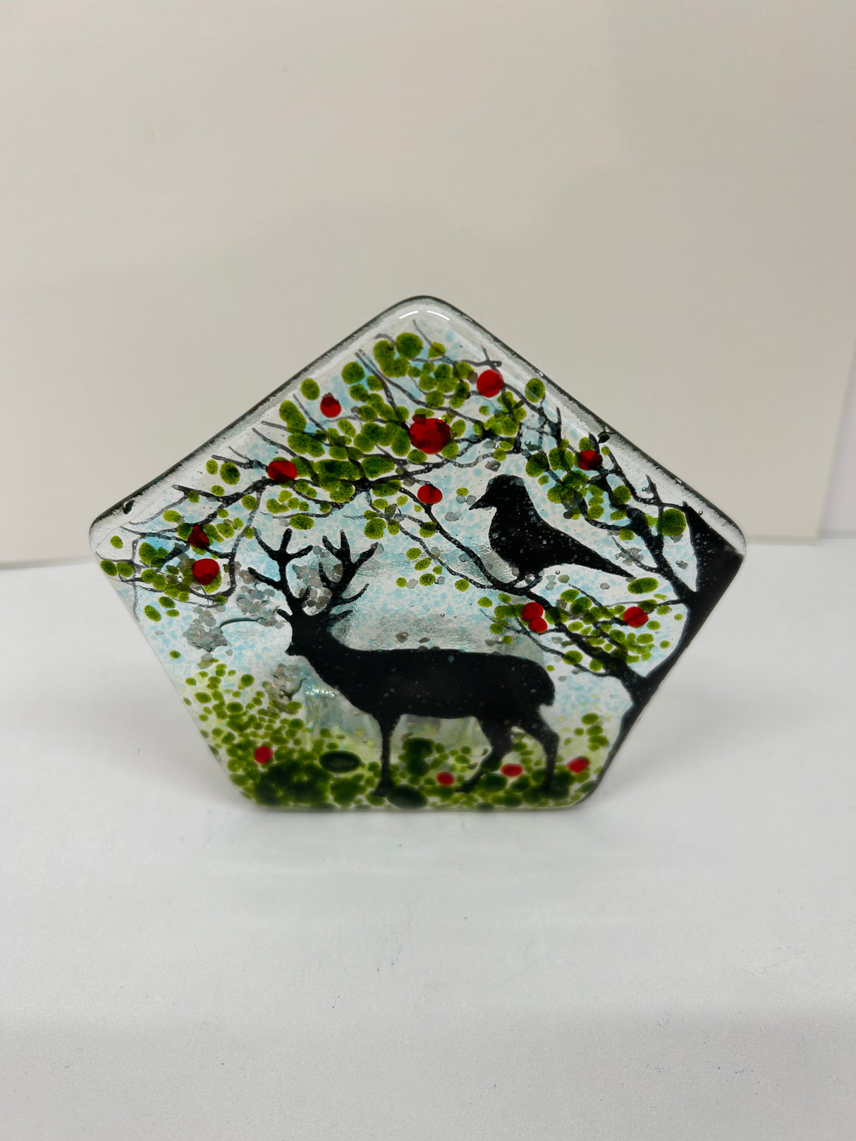 Stag Glass Tealight