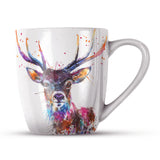 Splatter Rainbow Stag Bone China Mug