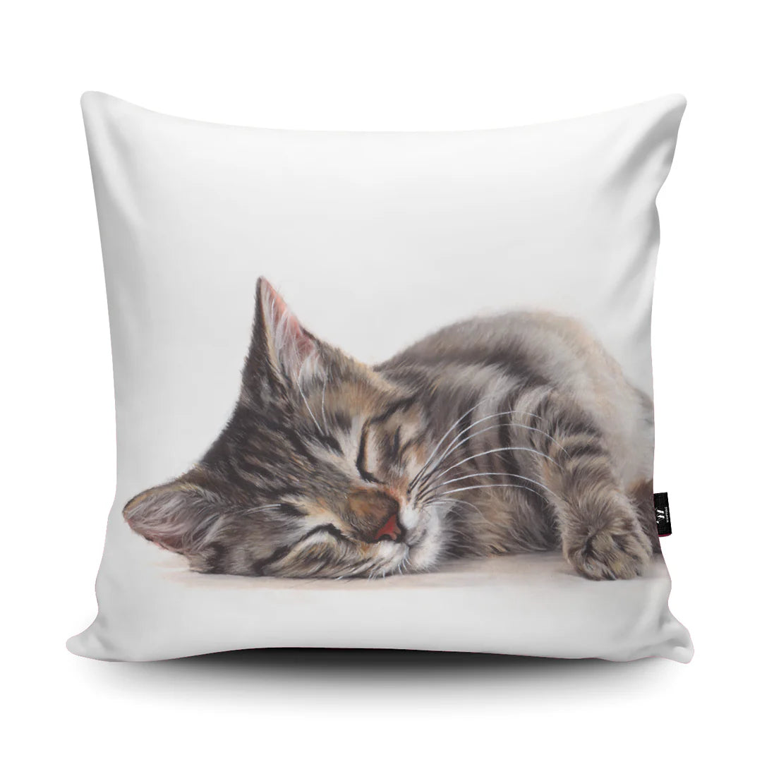 Sleeping Cat Vegan-Suede Cushion