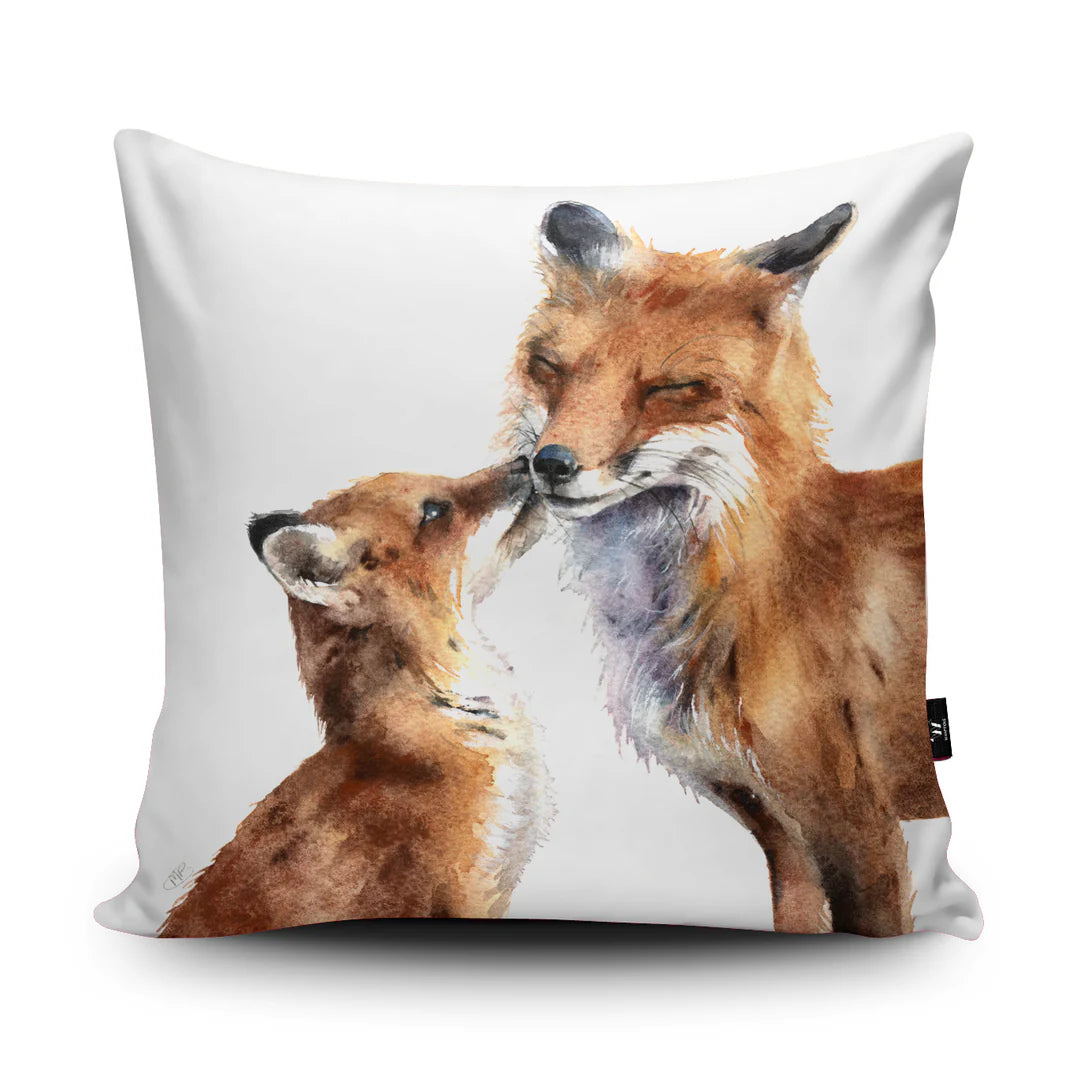 Fox Kiss Vegan-Suede Cushion