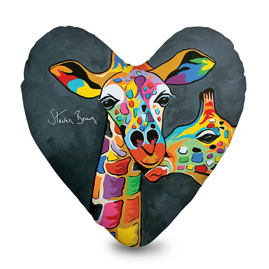 Francie & Josie McZoo Velvet Heart Cushion