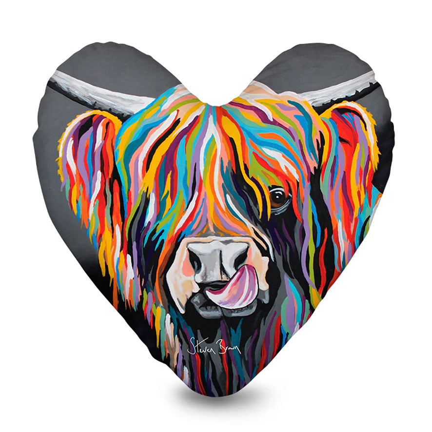 Heather McCoo Velvet Heart Cushion