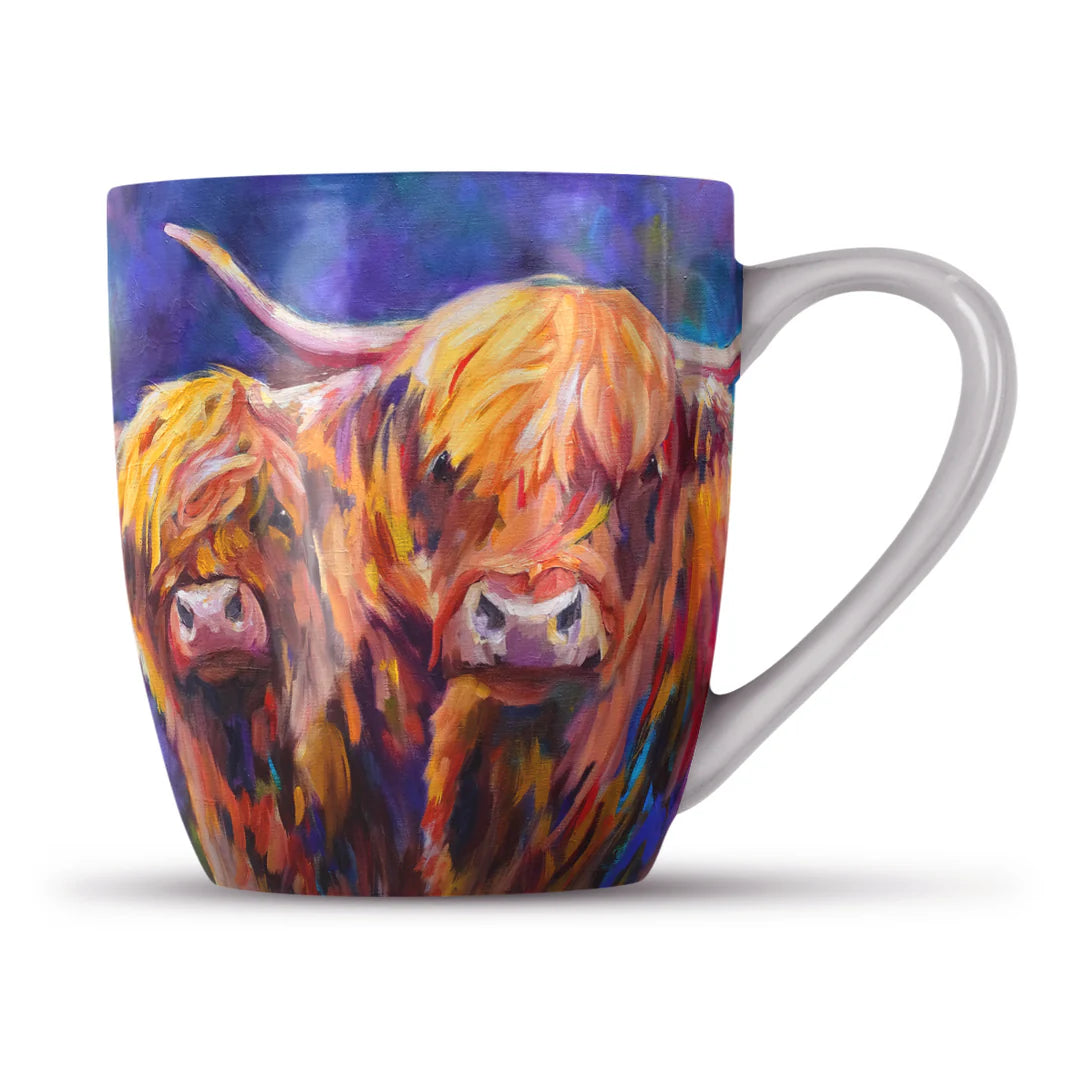 Cow Couple Bone China Mug