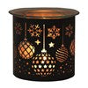 Christmas Baubles Black 3 in 1 Wax Melter 10.5cm High