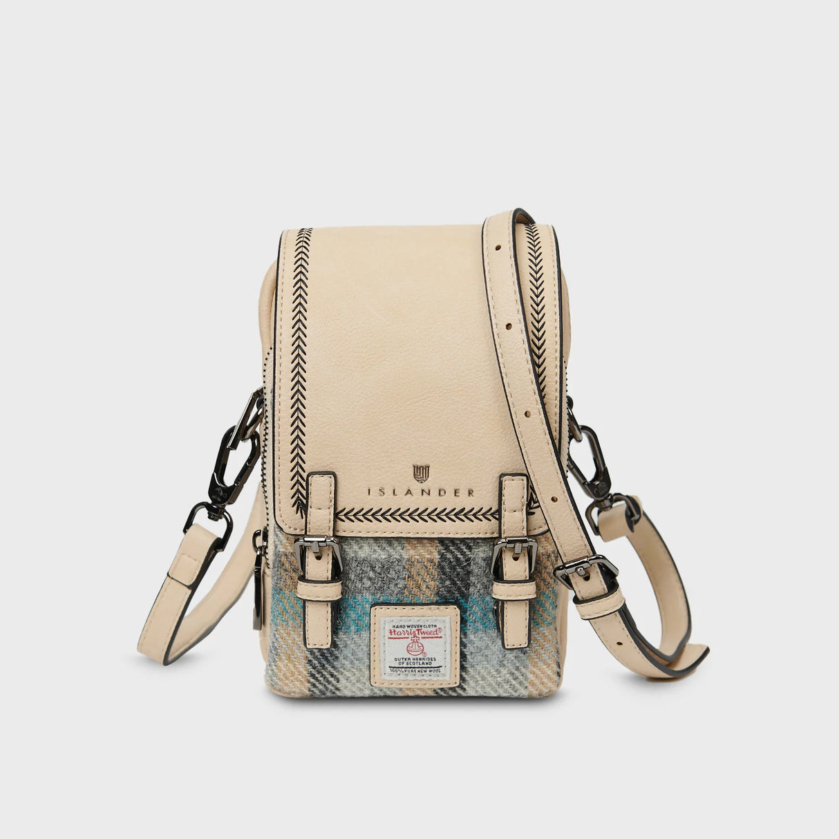 Islander Tartan Baby Jura Crossbody Bag in Harris Tweed