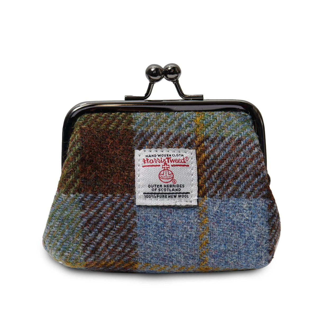 Chestnut & Blue Tartan Coin Purse