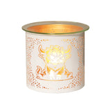 Highland Cow White 3 in 1 Wax Melter 10.5cm High