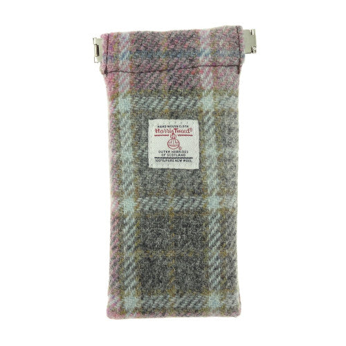 Harris Tweed Glasses Case Soft Pink Buchanan