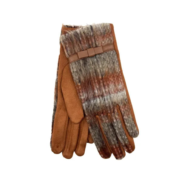 Ladies Glove - Rust Coco Tweed
