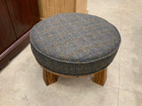 Harris Tweed Large Round Foot Stool