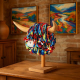 Espeth Medium Multi Cotton Highland Cows Head