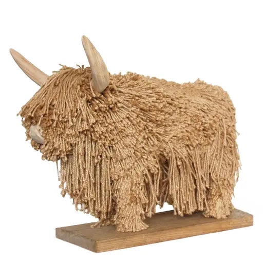 Morag Standing Large Multi Coloured Cotton Highland Cow Figure