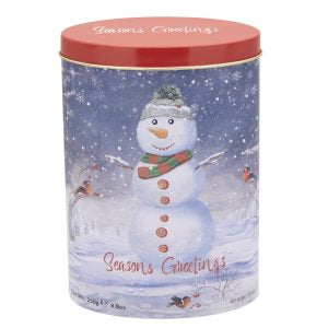Snowman Vanilla Fudge Oval Tin 250g