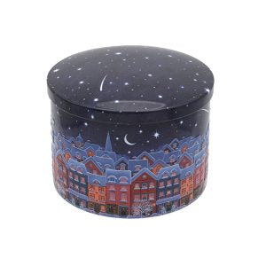 Christmas Town Salted Caramel Round Tin 200g