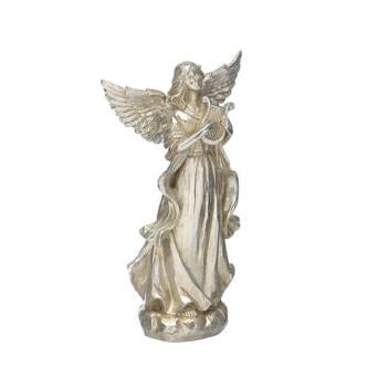 Antique Silver Effect Angel (30cm)