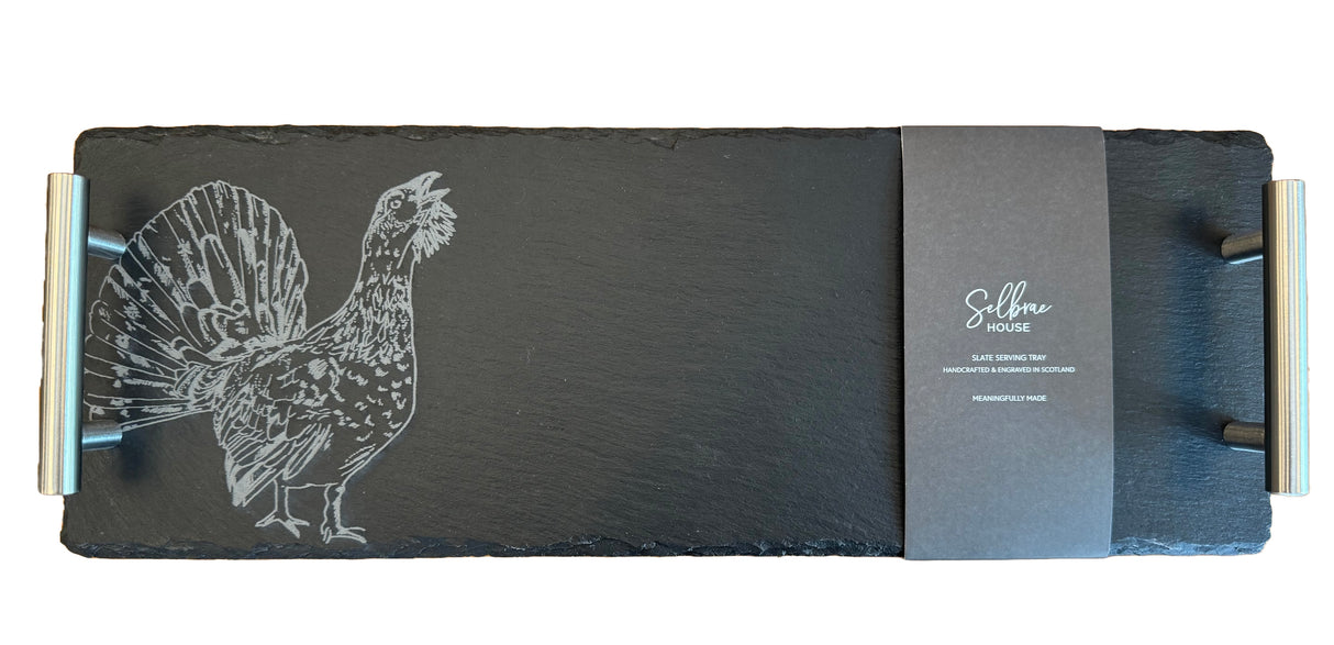 Capercaillie Small Slate Serving Tray (Gift Boxed)