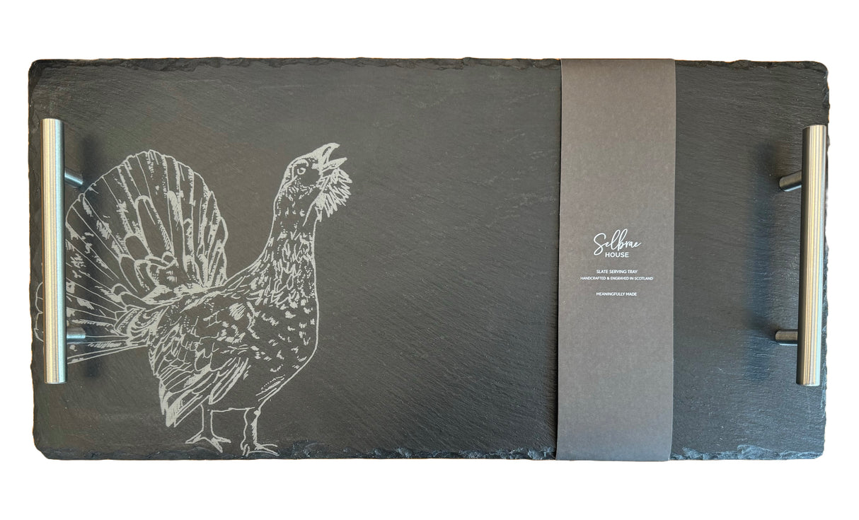 Capercaillie Large Slate Serving Tray (Gift Boxed)