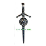 Pewter Clan Crest Kilt Pin - Choose Your Clan A-M