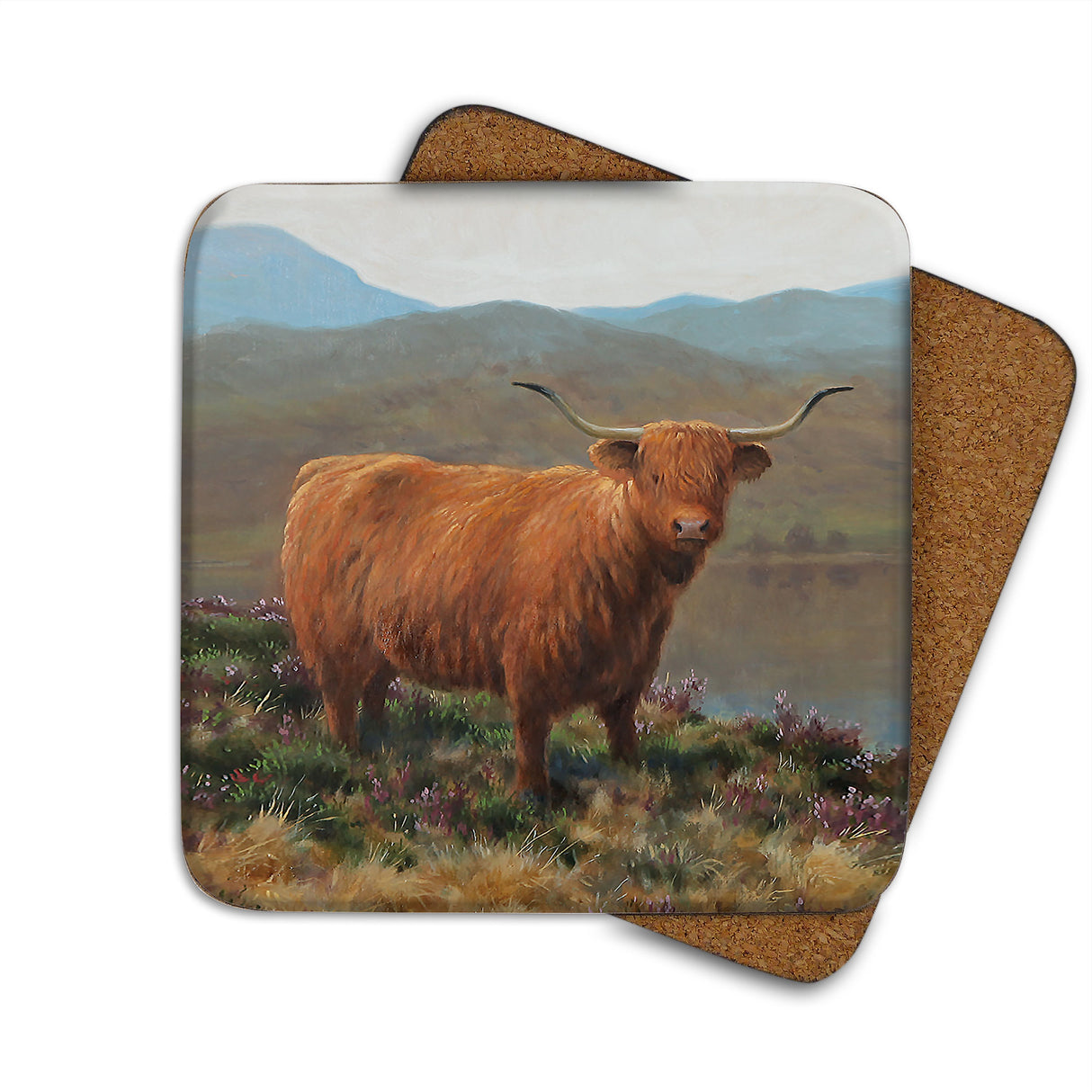 Highland Cow Julian Friers Coaster