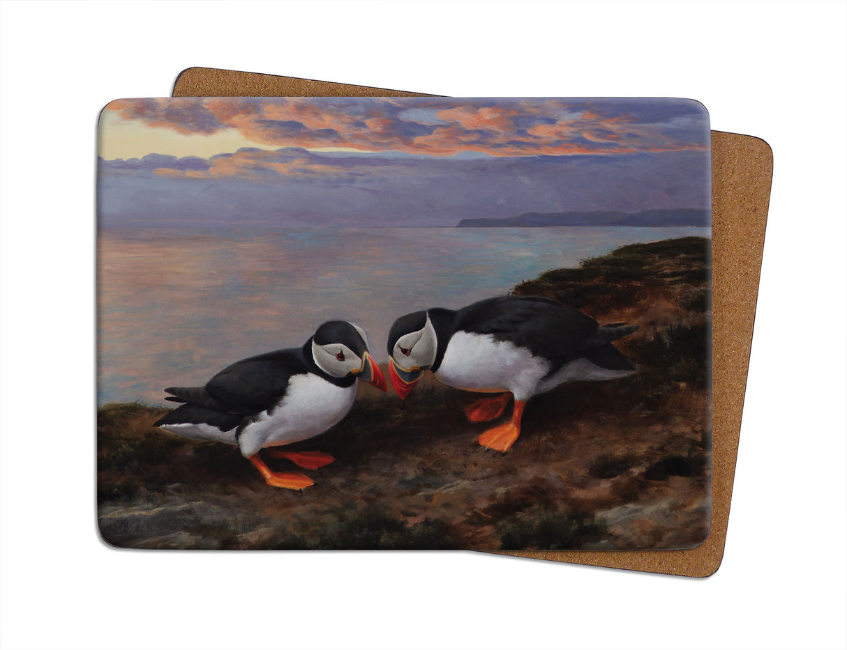 Puffins Beak Bashing Julian Friers Placemat