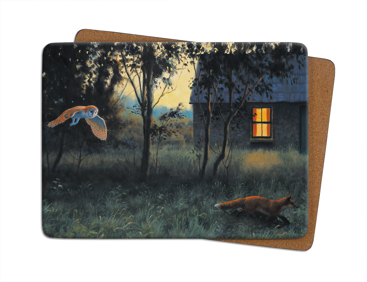 Barn Owl & Fox Julian Friers Placemat