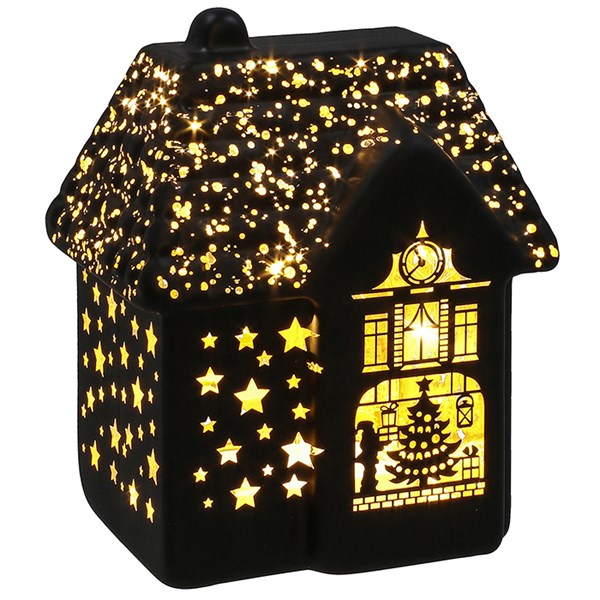 Bright Christmas Black House LED