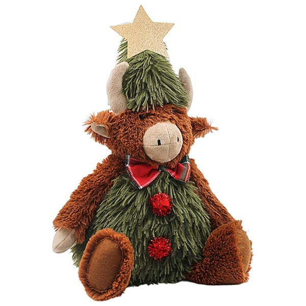 Small Christmas Soft Sitting Highland Cow