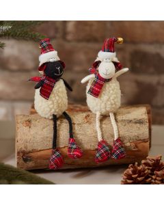 Tartan Sheep Shelf Sitter (2 Assorted)