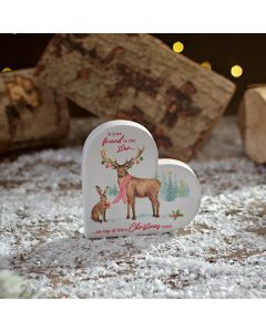 Frosted Forest Woodland Animal Friend Ceramic Decoration