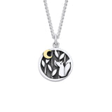 Enchanted Tales Felix the Fox  Necklace - Silver & 9ct Gold