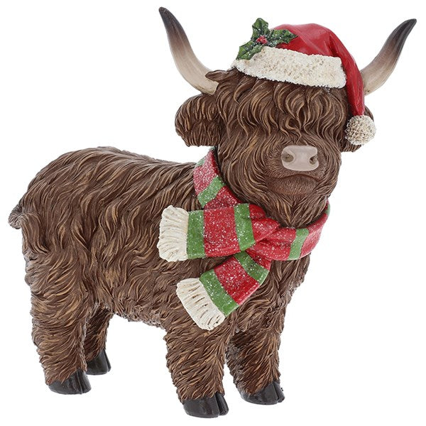 Large Merry Standing Christmas Coo With Scarf