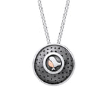 Enchanted Tales Larger Robin Necklace - Silver & 9ct Gold
