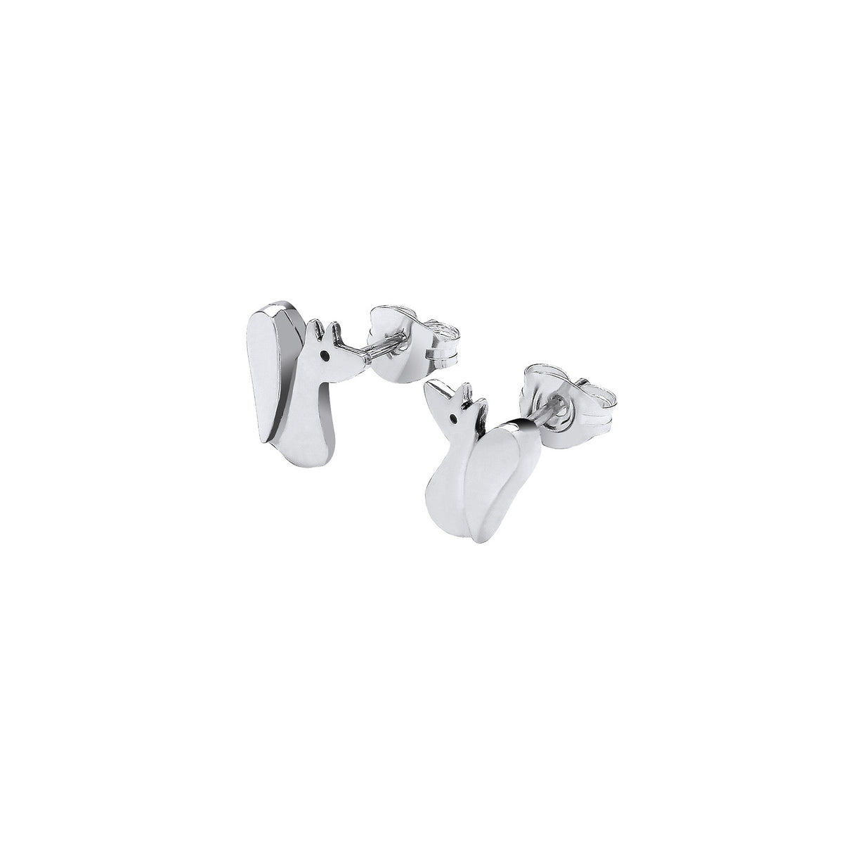 Enchanted Tales Felix the Fox Stud Earrings - Silver