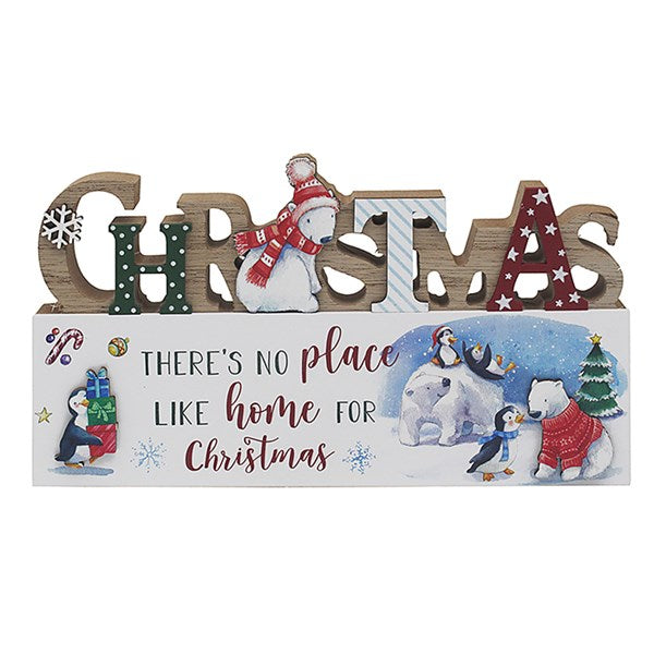 Winter Wonderland Home Standing Plaque