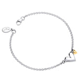 You & Me Bracelet - Silver & 9ct Gold