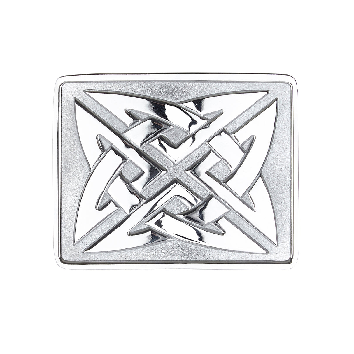 Celtic Chrome Plated Belt Buckle