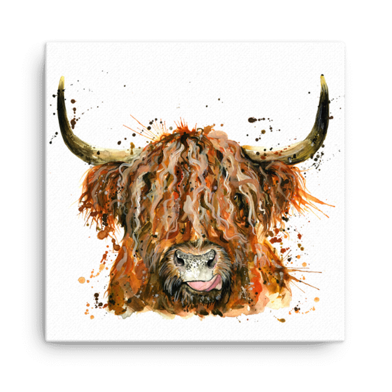 Splatter Cheeky Coo Mini Canvas (20cmx20cm)