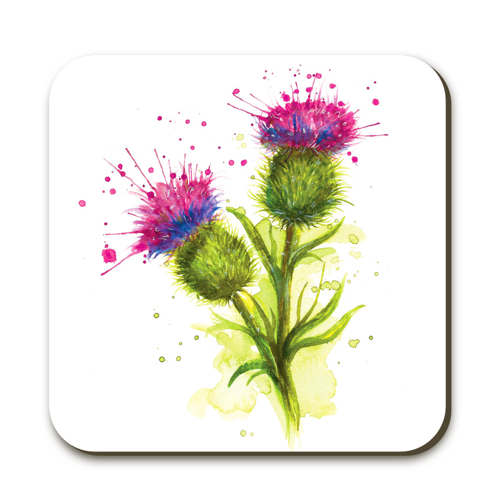 Splatter Thistle Coaster