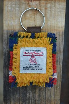 Harris Tweed Thistle Craft Keyring