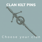 Pewter Clan Crest Kilt Pin - Choose Your Clan A-M