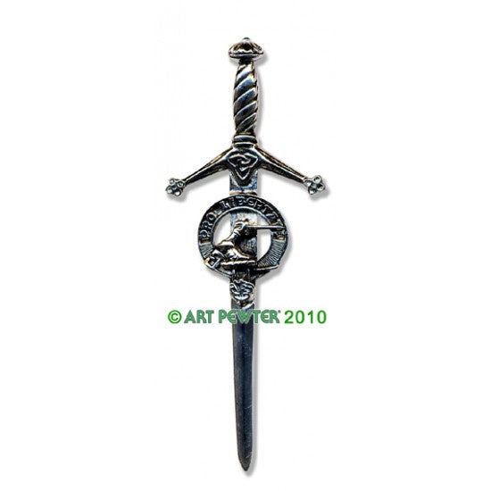 Pewter Clan Crest Kilt Pin - Choose Your Clan N-Z