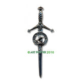 Pewter Clan Crest Kilt Pin - Choose Your Clan N-Z