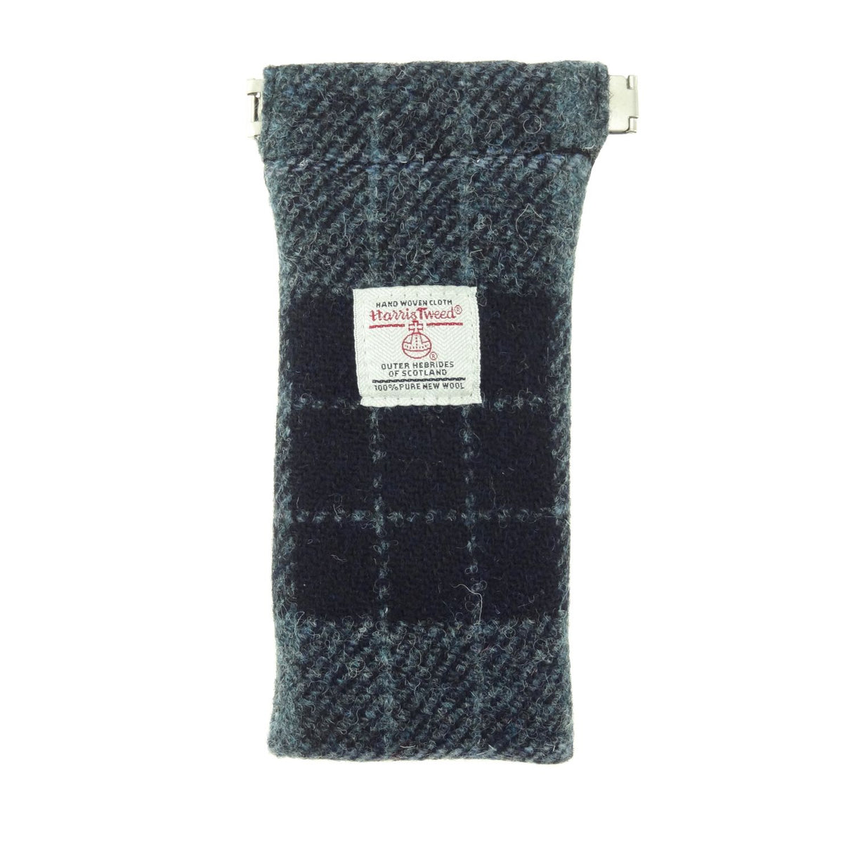 Harris Tweed Glasses Case Dark Grey & Black Tartan