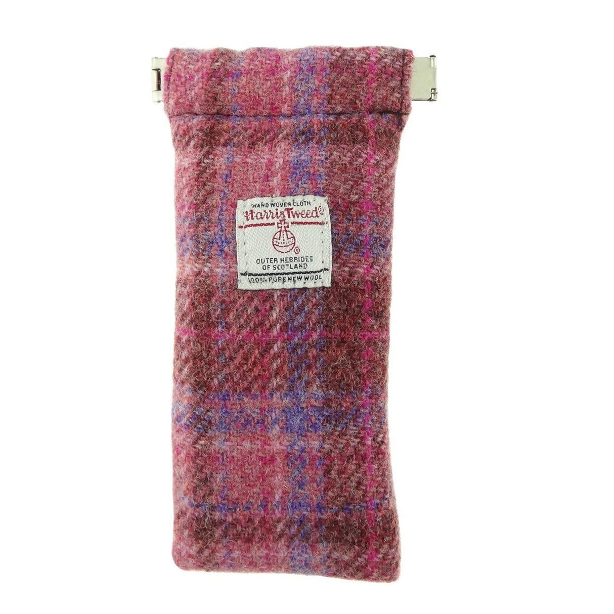 Harris Tweed Glasses Case Pink Check