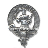 Pewter Clan Crest Hat Badge - Choose your clan A-M