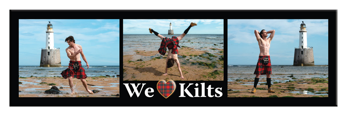 Love Kilts 3 image montage Lighthouse Long Magnet