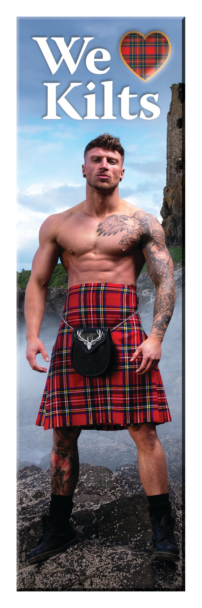 Love Kilts Muscular Guy Tall Magnet