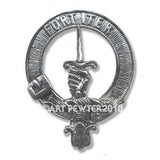 Pewter Clan Crest Hat Badge - Choose your clan A-M