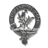 Pewter Clan Crest Hat Badge - Choose your clan A-M